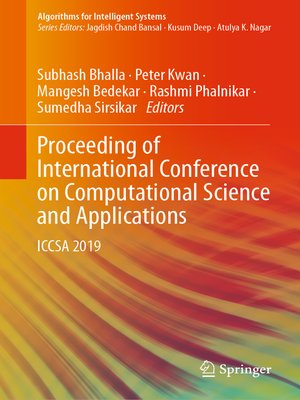 cover image of Proceeding of International Conference on Computational Science and Applications